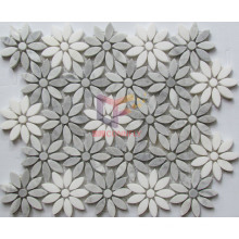 Modern Design Decorate Mosaic in Flower Pattern Made by Marble (CFS1181)